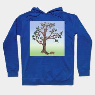 The Echidna, a Gum Tree and all the cockatoos Hoodie